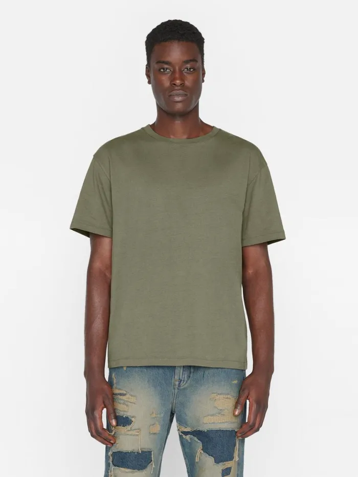 Men Tees FRAME Relaxed Vintage Washed Tee 8212 Washed Khaki Green Men Tees FRAME Relaxed Vintage Washed Tee 8212 Washed Khaki Green
