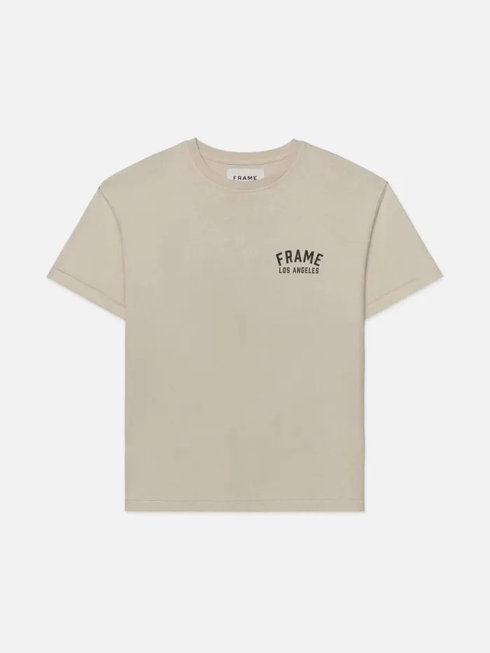 Men Tees FRAME Vintage Print Tee 8212 Washed Cream