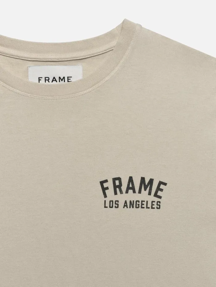 Men Tees FRAME Vintage Print Tee 8212 Washed Cream Men Tees FRAME Vintage Print Tee 8212 Washed Cream