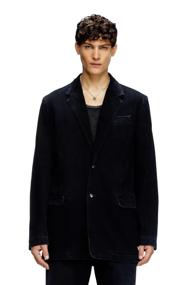 MenWomen Diesel Jackets DREGERD Dark Blue