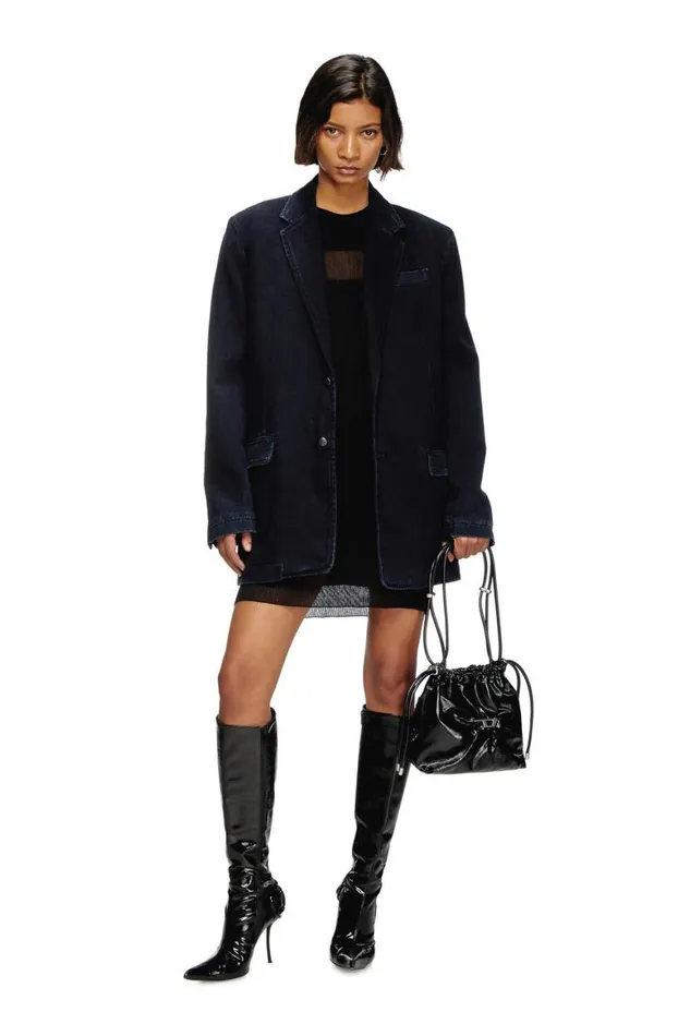 MenWomen Diesel Jackets DREGERD Dark Blue