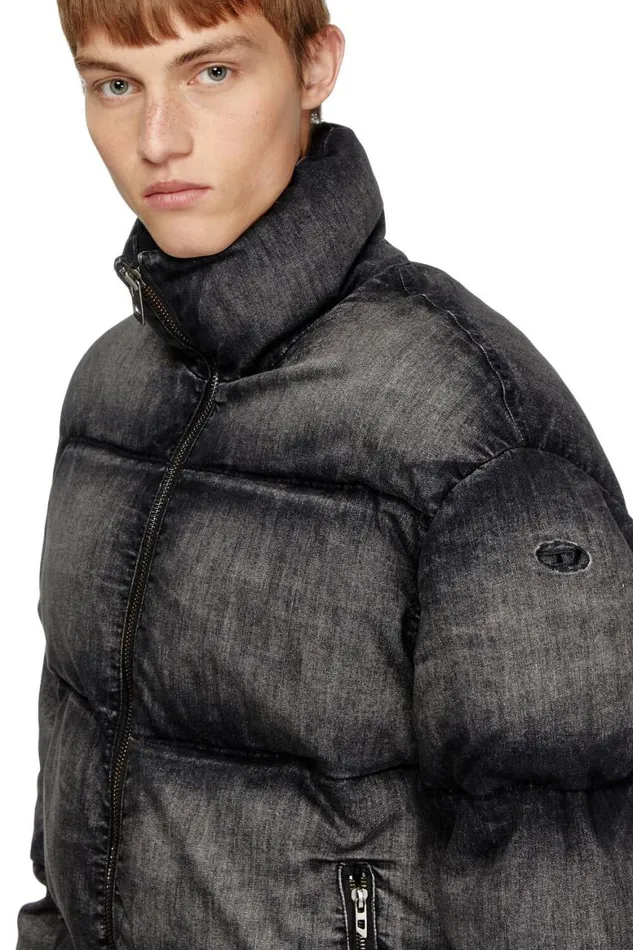 MenWomen Diesel Jackets WMONSA Black