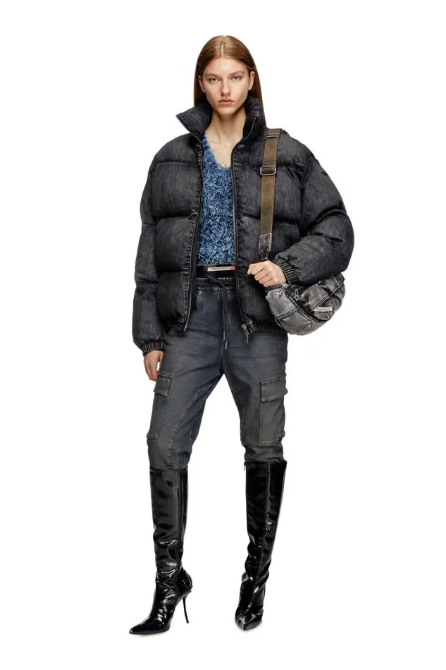 MenWomen Diesel Jackets WMONSA Black