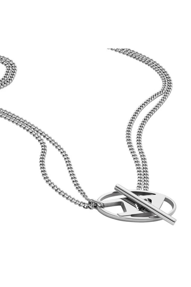 MenWomen Diesel Jewelry DX1534040 Silver