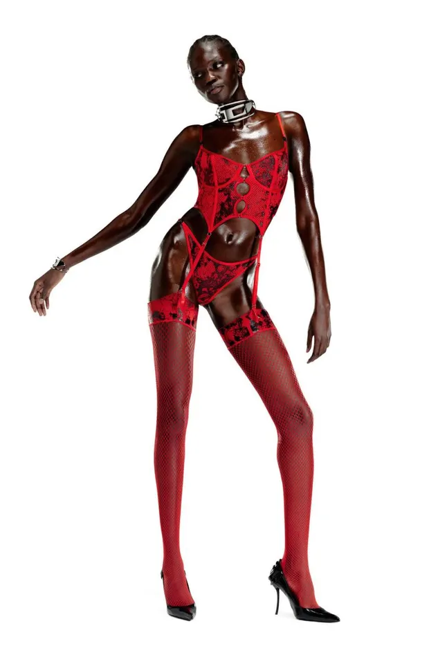 MenWomen Diesel Savage X Fenty THIGHHIGHSTOCKINGS Redblack MenWomen Diesel Savage X Fenty THIGHHIGHSTOCKINGS Redblack