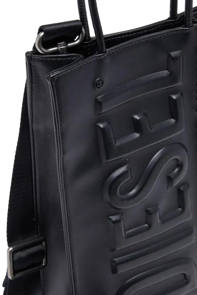 MenWomen Diesel Shopping Bags DSL 3D SHOPPER M X Black MenWomen Diesel Shopping Bags DSL 3D SHOPPER M X Black
