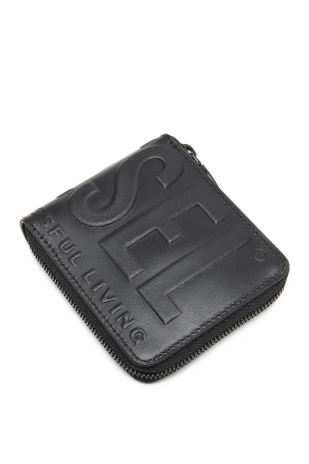 MenWomen Diesel Wallets DSL 3D BIFOLD COIN ZIP XS Black MenWomen Diesel Wallets DSL 3D BIFOLD COIN ZIP XS Black