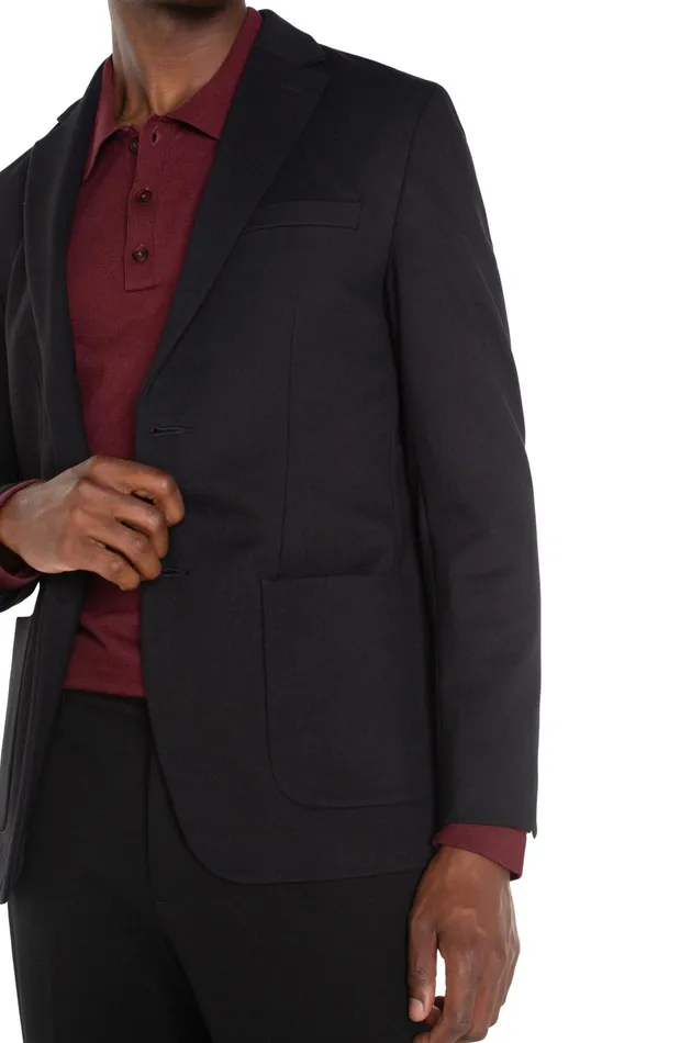 Mens Liverpool Los Angeles Jackets and Blazers DOUBLE VENT BLAZER Black