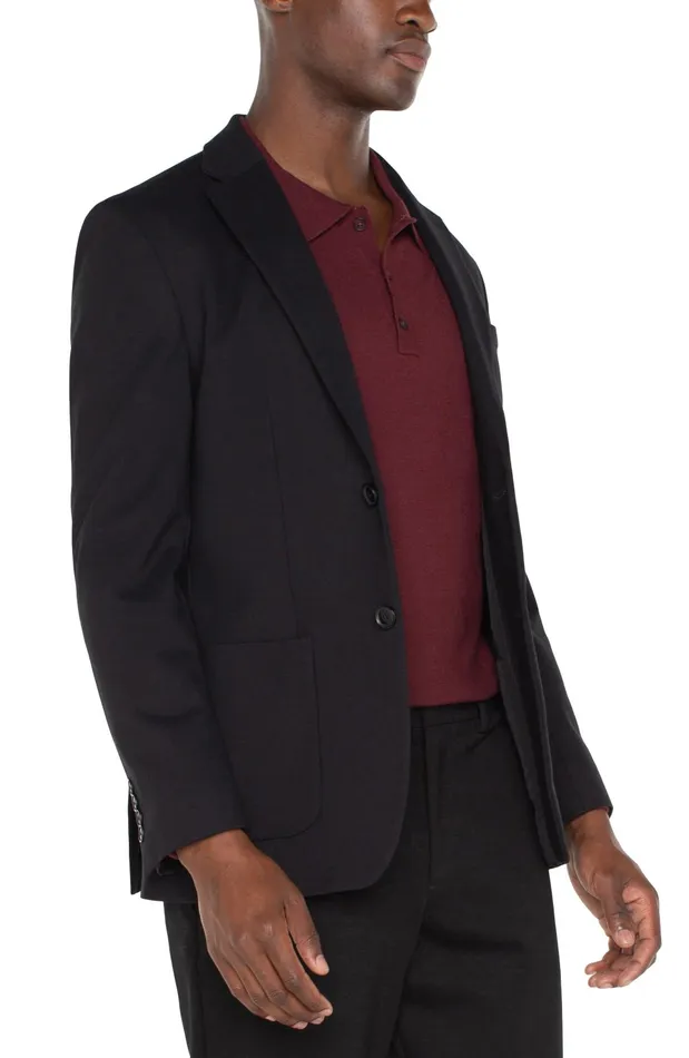 Mens Liverpool Los Angeles Jackets and Blazers DOUBLE VENT BLAZER Black