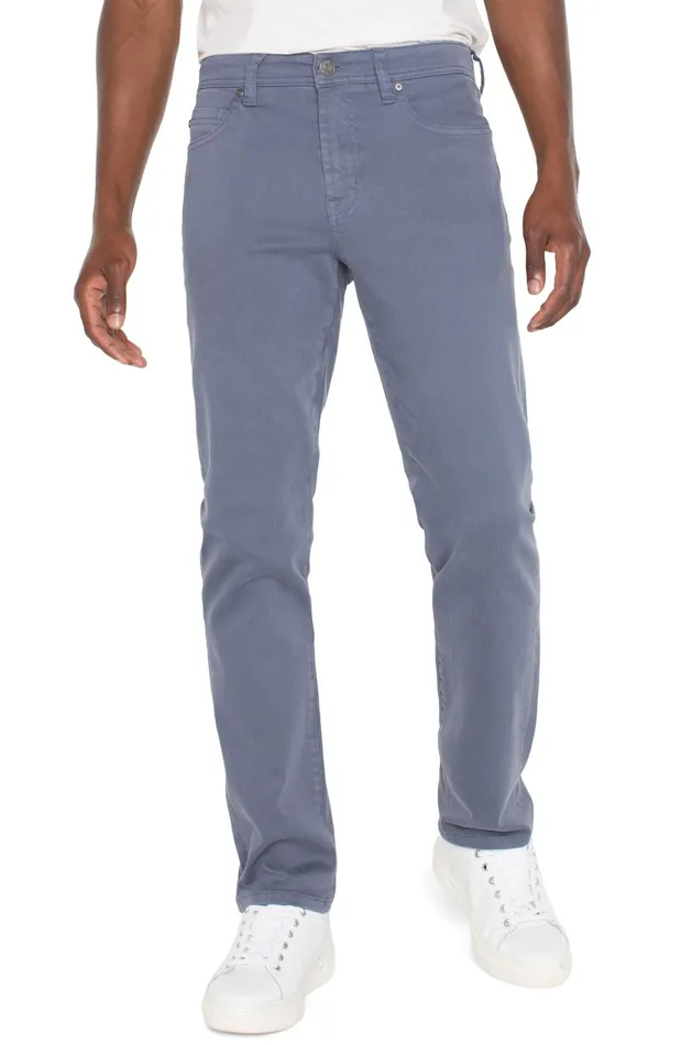 Mens Liverpool Los Angeles Jeans KINGSTON MODERN STRAIGHT COLORED DENIM Slate Blue Mens Liverpool Los Angeles Jeans KINGSTON MODERN STRAIGHT COLORED DENIM Slate Blue