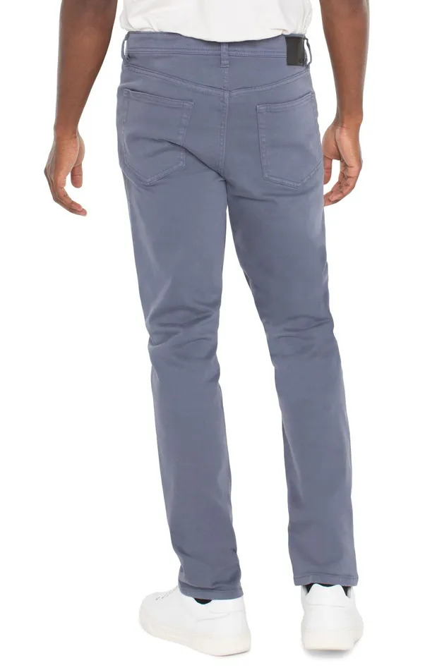 Mens Liverpool Los Angeles Jeans KINGSTON MODERN STRAIGHT COLORED DENIM Slate Blue