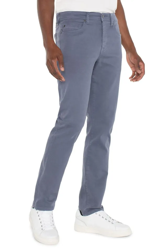 Mens Liverpool Los Angeles Jeans KINGSTON MODERN STRAIGHT COLORED DENIM Slate Blue