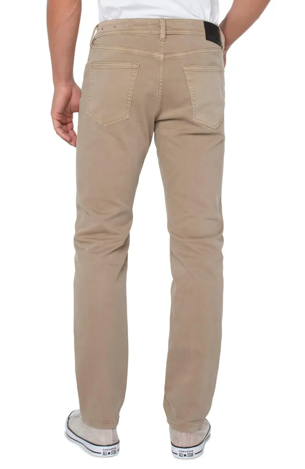 Mens Liverpool Los Angeles Jeans KINGSTON MODERN STRAIGHT COLORED DENIM Wheat