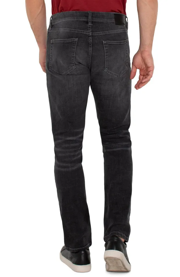 Mens Liverpool Los Angeles Jeans KINGSTON MODERN STRAIGHT COMFORT STRETCH Coal