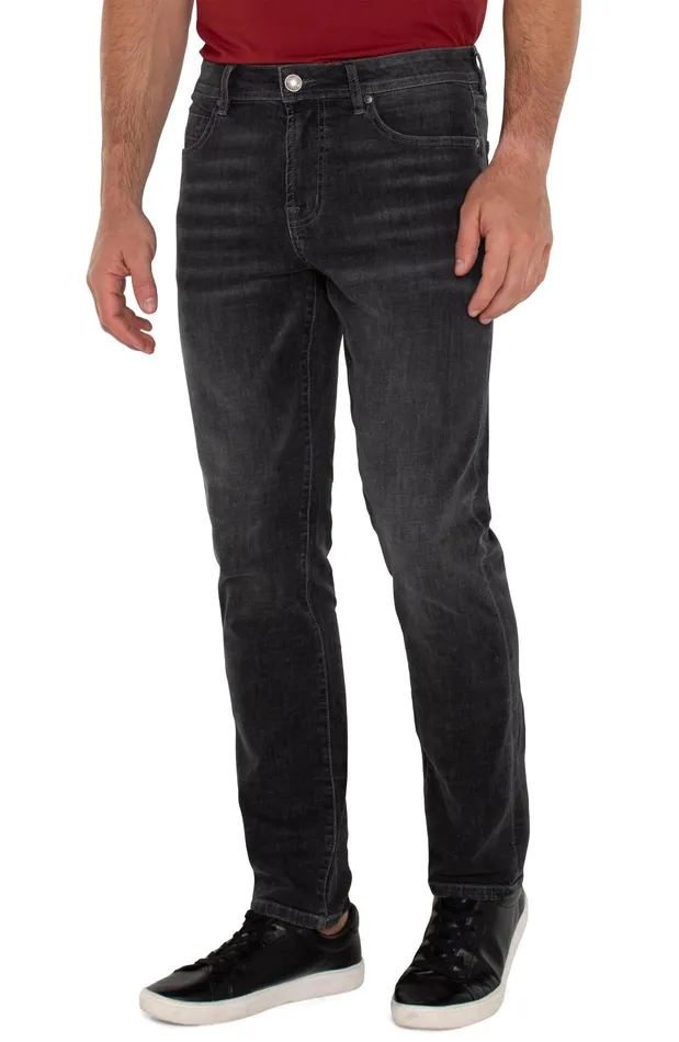 Mens Liverpool Los Angeles Jeans KINGSTON MODERN STRAIGHT COMFORT STRETCH Coal