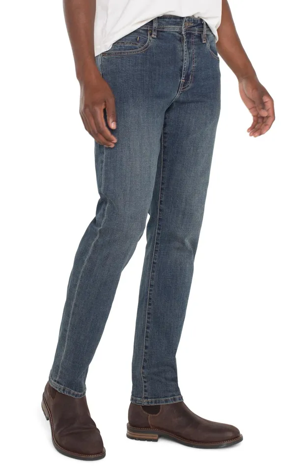 Mens Liverpool Los Angeles Jeans KINGSTON MODERN STRAIGHT CROSSHATCH COOLMAX Wrightwood