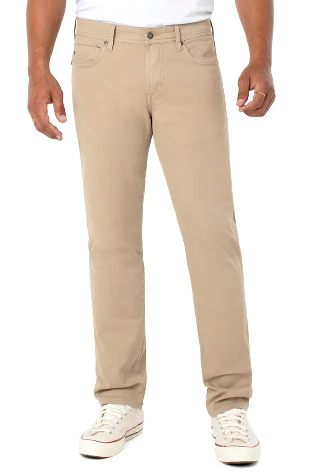 Mens Liverpool Los Angeles Jeans KINGSTON MODERN STRAIGHT PEACHED COLORED TWILL Khaki Mens Liverpool Los Angeles Jeans KINGSTON MODERN STRAIGHT PEACHED COLORED TWILL Khaki