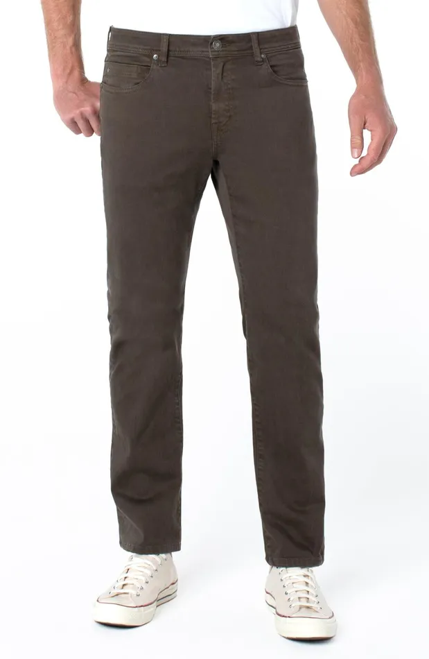 Mens Liverpool Los Angeles Jeans REGENT RELAXED STRAIGHT COLORED DENIM Bark