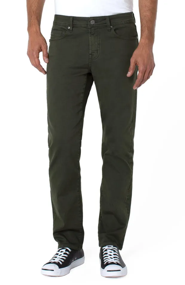 Mens Liverpool Los Angeles Jeans REGENT RELAXED STRAIGHT COLORED DENIM Pine Grove Mens Liverpool Los Angeles Jeans REGENT RELAXED STRAIGHT COLORED DENIM Pine Grove