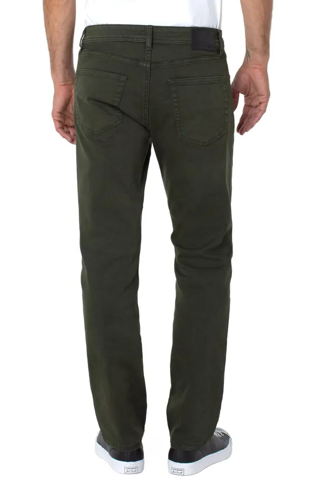 Mens Liverpool Los Angeles Jeans REGENT RELAXED STRAIGHT COLORED DENIM Pine Grove