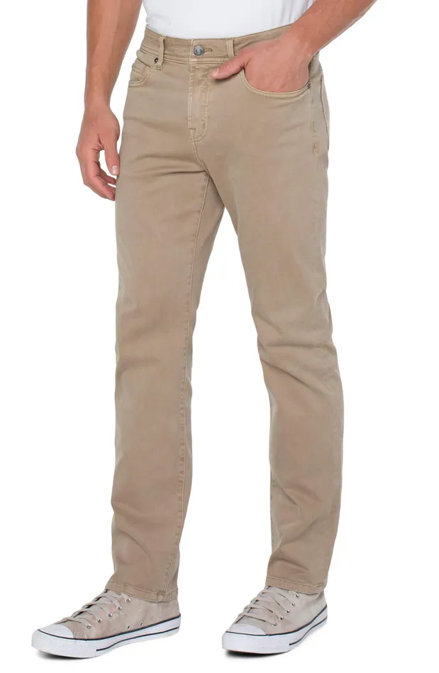 Mens Liverpool Los Angeles Jeans REGENT RELAXED STRAIGHT COLORED DENIM Wheat