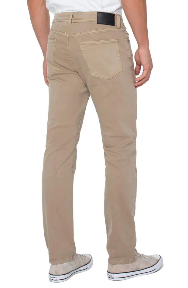 Mens Liverpool Los Angeles Jeans REGENT RELAXED STRAIGHT COLORED DENIM Wheat
