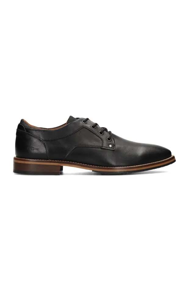 Mens Liverpool Los Angeles Oxfords DESK BURNISHED LEATHER OXFORD SHOE Black