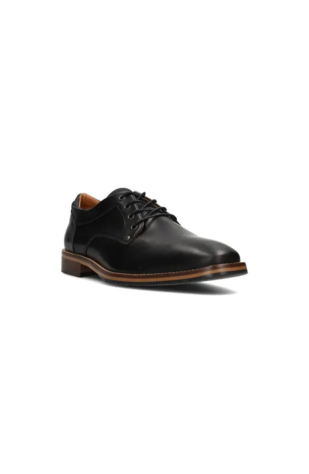 Mens Liverpool Los Angeles Oxfords DESK BURNISHED LEATHER OXFORD SHOE Black