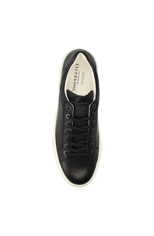 Mens Liverpool Los Angeles Sneakers CITY LEATHER SNEAKER Black