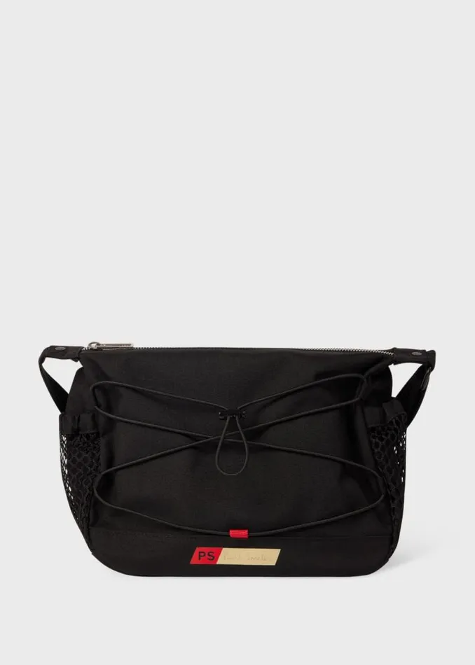Mens Paul Smith Bags Black Nylon Utilitarian CrossBody Bag Mens Paul Smith Bags Black Nylon Utilitarian CrossBody Bag