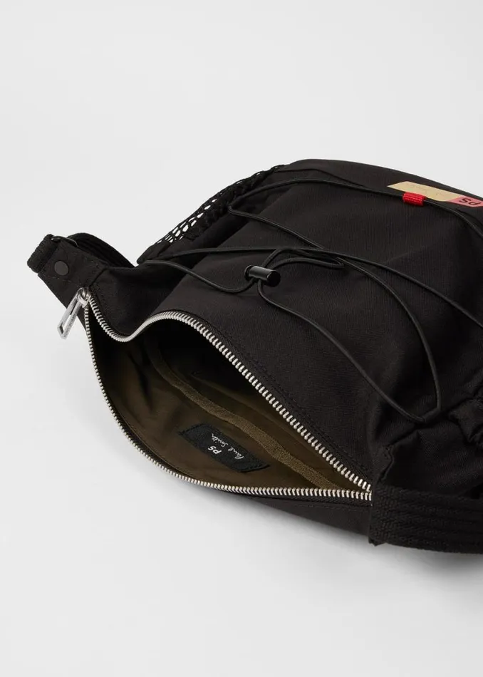 Mens Paul Smith Bags Black Nylon Utilitarian CrossBody Bag Mens Paul Smith Bags Black Nylon Utilitarian CrossBody Bag