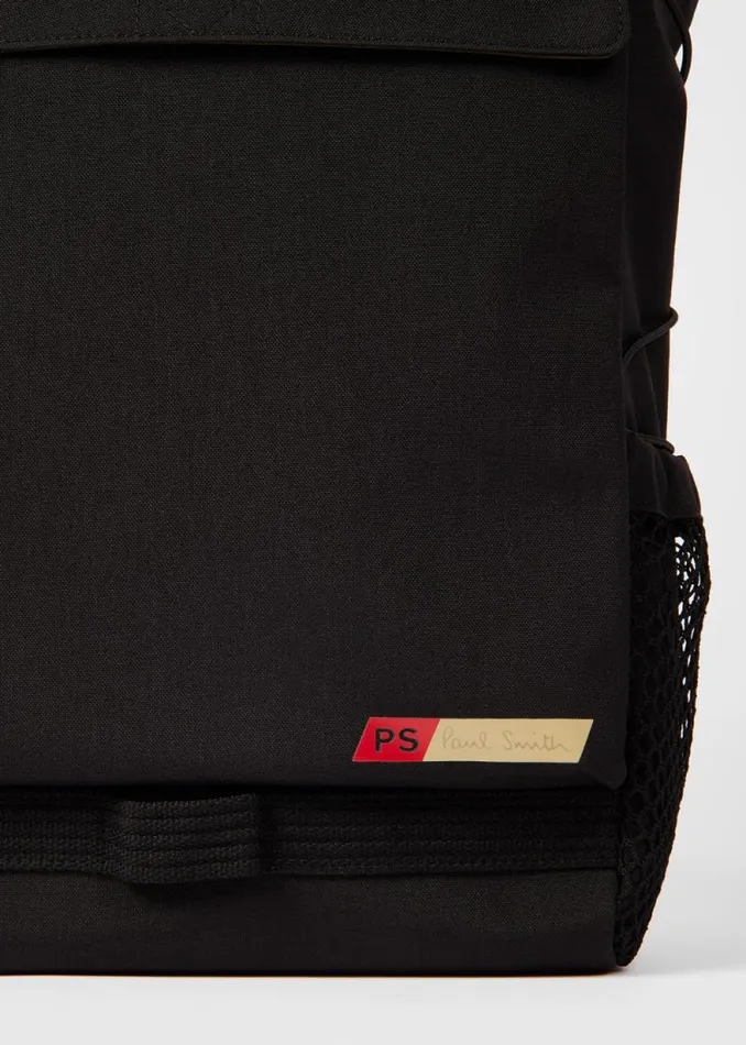Mens Paul Smith Bags Black Nylon Utilitarian RollTop Backpack Mens Paul Smith Bags Black Nylon Utilitarian RollTop Backpack