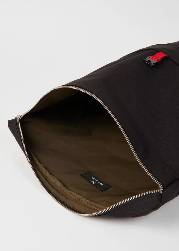 Mens Paul Smith Bags Black Nylon Utilitarian RollTop Backpack Mens Paul Smith Bags Black Nylon Utilitarian RollTop Backpack