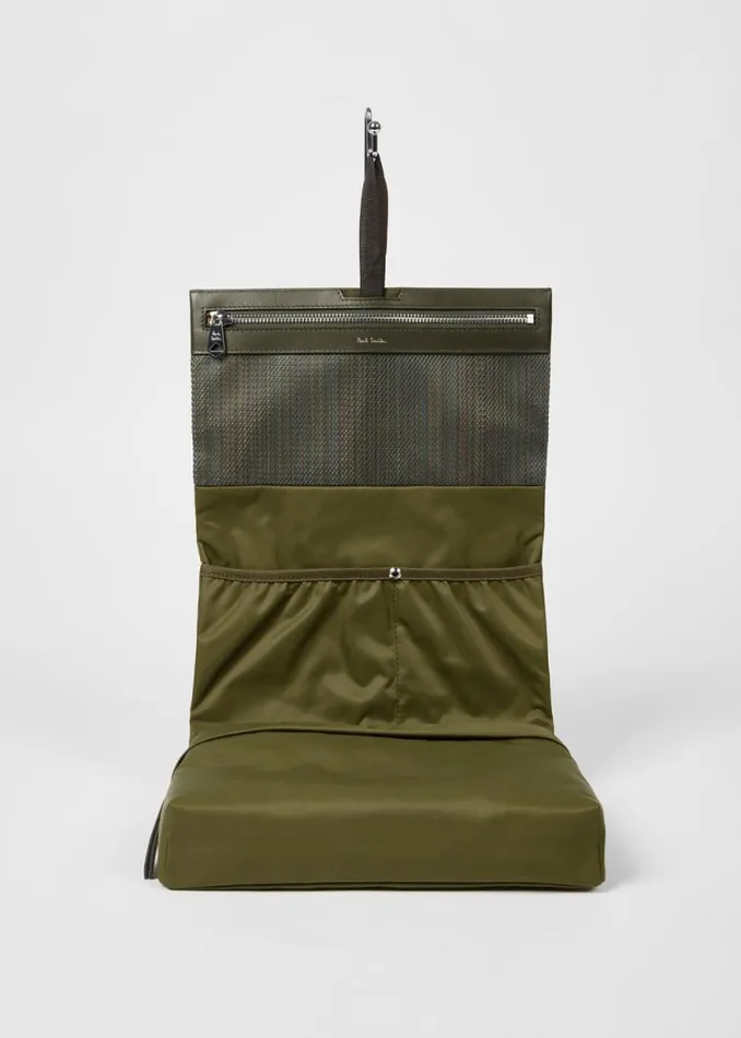 Mens Paul Smith Bags Khaki Fold Out Wash Bag Mens Paul Smith Bags Khaki Fold Out Wash Bag
