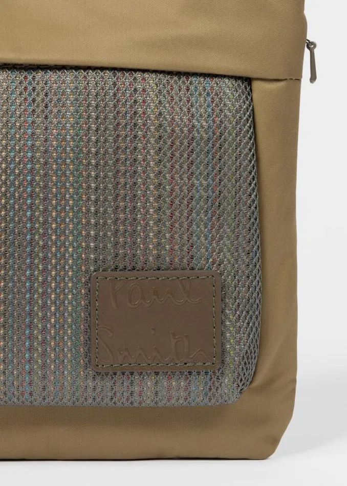 Mens Paul Smith Bags Khaki Nylon CrossBody Bag Mens Paul Smith Bags Khaki Nylon CrossBody Bag