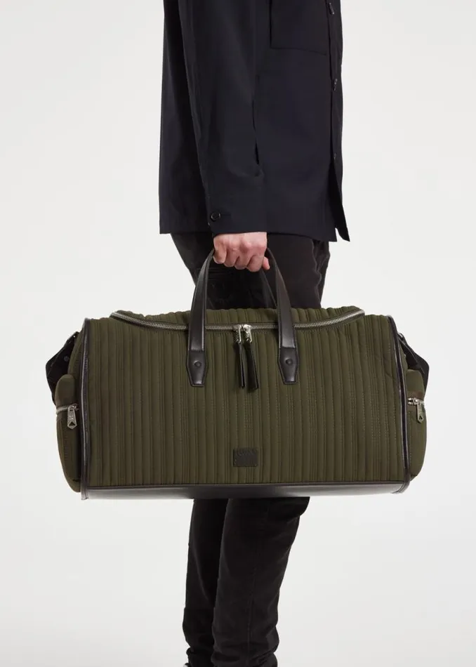 Mens Paul Smith Bags Khaki Quilted Holdall Mens Paul Smith Bags Khaki Quilted Holdall