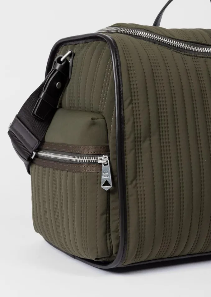 Mens Paul Smith Bags Khaki Quilted Holdall Mens Paul Smith Bags Khaki Quilted Holdall