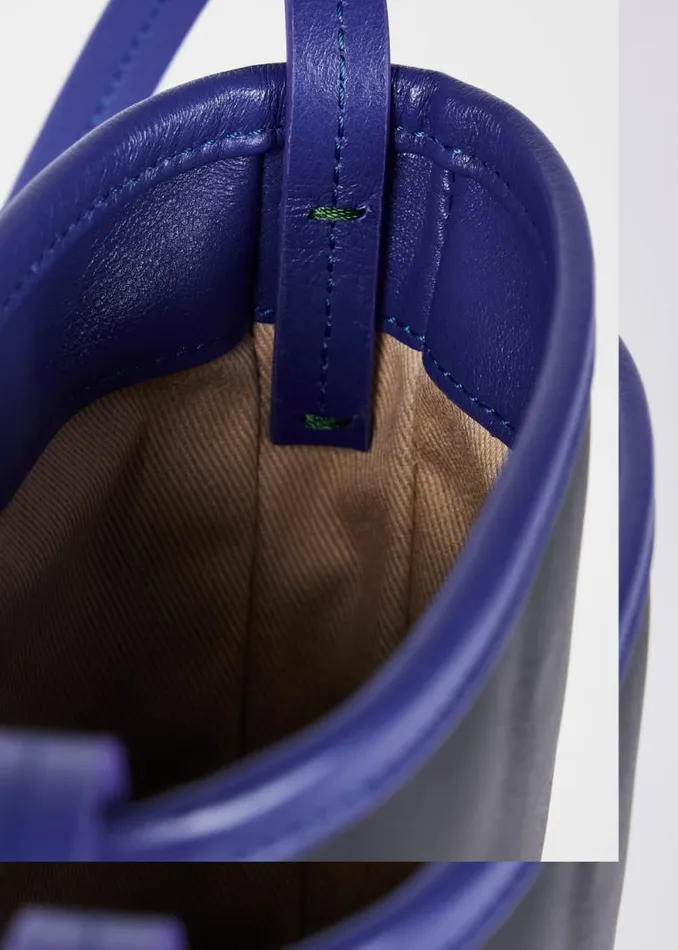 Mens Paul Smith Bags Navy ColourBlock Leather Pouch Bag Mens Paul Smith Bags Navy ColourBlock Leather Pouch Bag