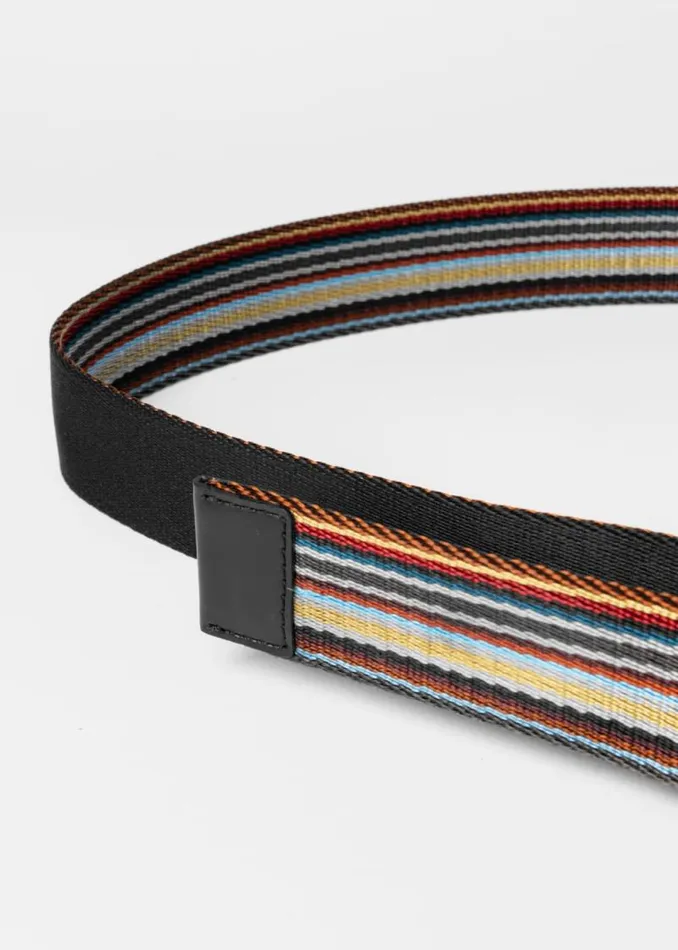 Mens Paul Smith Belts 039Signature Stripe039 Jacquard Belt Mens Paul Smith Belts 039Signature Stripe039 Jacquard Belt