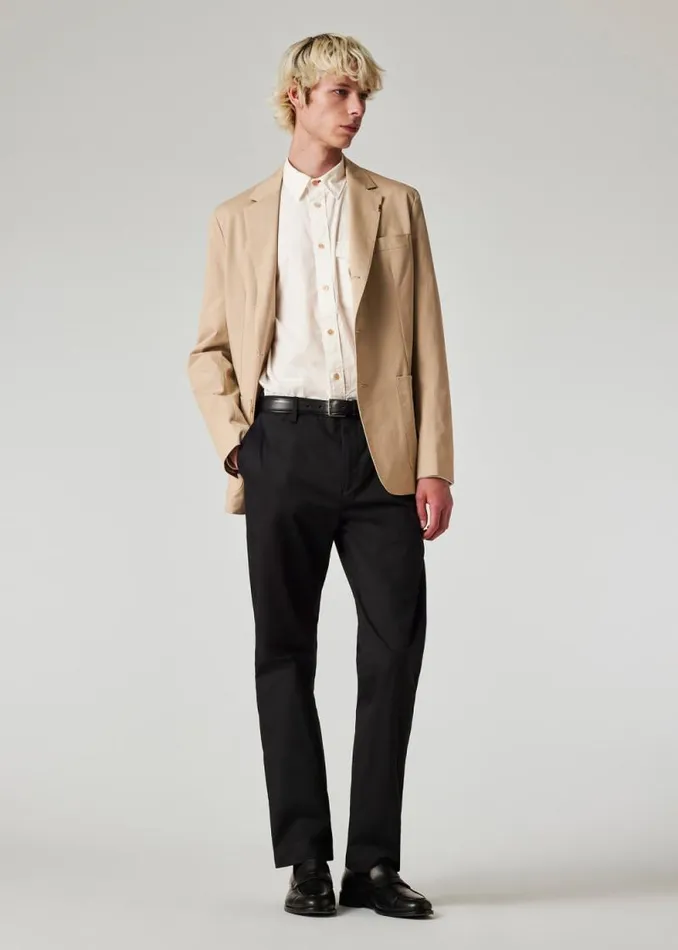 Mens Paul Smith Blazers Beige Linen BuggyLined Blazer