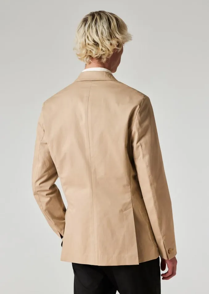 Mens Paul Smith Blazers Beige Linen BuggyLined Blazer