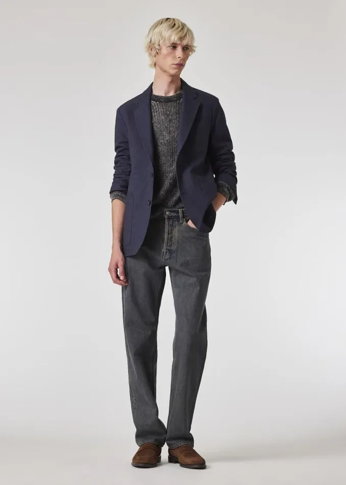 Mens Paul Smith Blazers Navy Brushed Twill Two Button Blazer Mens Paul Smith Blazers Navy Brushed Twill Two Button Blazer