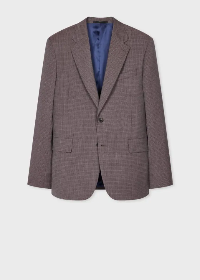 Mens Paul Smith Blazers The Brierley 8211 Lavender Check Wool Blazer Mens Paul Smith Blazers The Brierley 8211 Lavender Check Wool Blazer