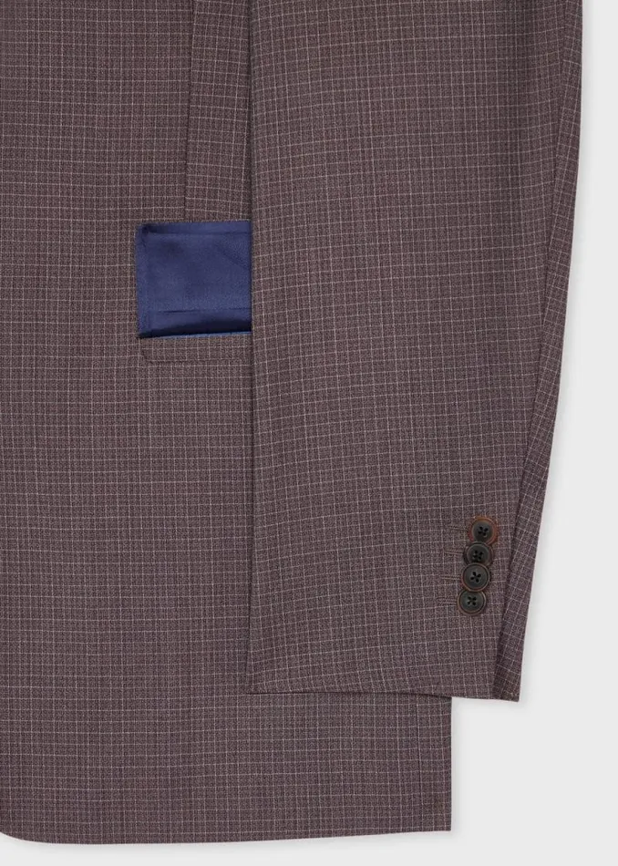 Mens Paul Smith Blazers The Brierley 8211 Lavender Check Wool Blazer Mens Paul Smith Blazers The Brierley 8211 Lavender Check Wool Blazer