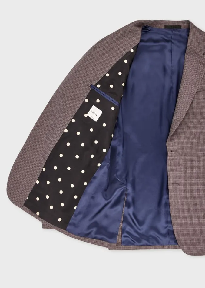 Mens Paul Smith Blazers The Brierley 8211 Lavender Check Wool Blazer Mens Paul Smith Blazers The Brierley 8211 Lavender Check Wool Blazer