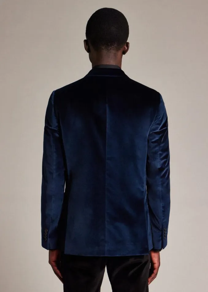 Mens Paul Smith Blazers The Soho 8211 TailoredFit Navy Velvet Blazer