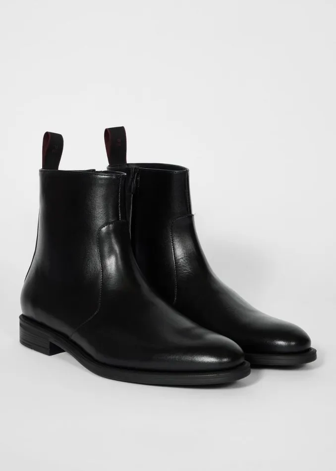 Mens Paul Smith Boots Black Leather 039Fintry039 Boots Mens Paul Smith Boots Black Leather 039Fintry039 Boots