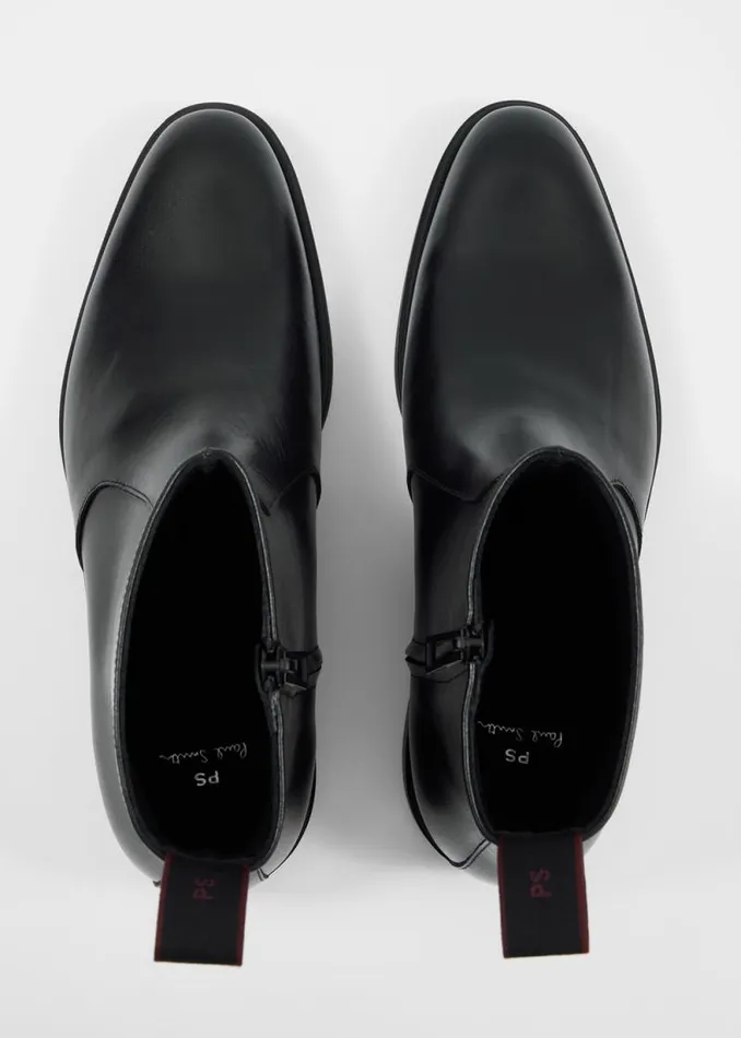 Mens Paul Smith Boots Black Leather 039Fintry039 Boots Mens Paul Smith Boots Black Leather 039Fintry039 Boots