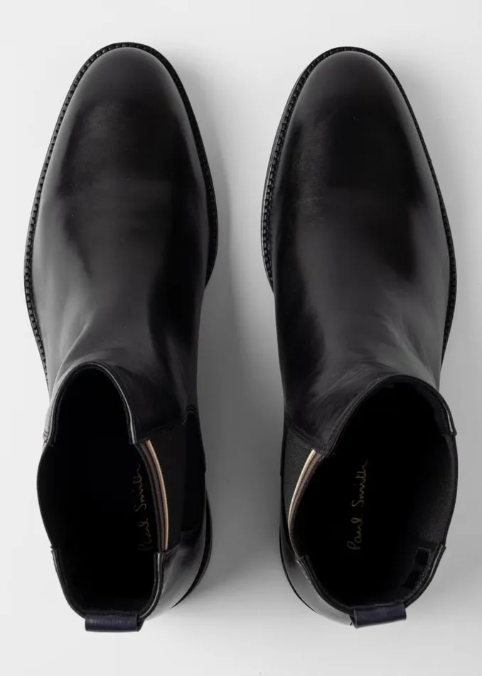 Mens Paul Smith Boots Black Leather 039Lansing039 Chelsea Boots Mens Paul Smith Boots Black Leather 039Lansing039 Chelsea Boots
