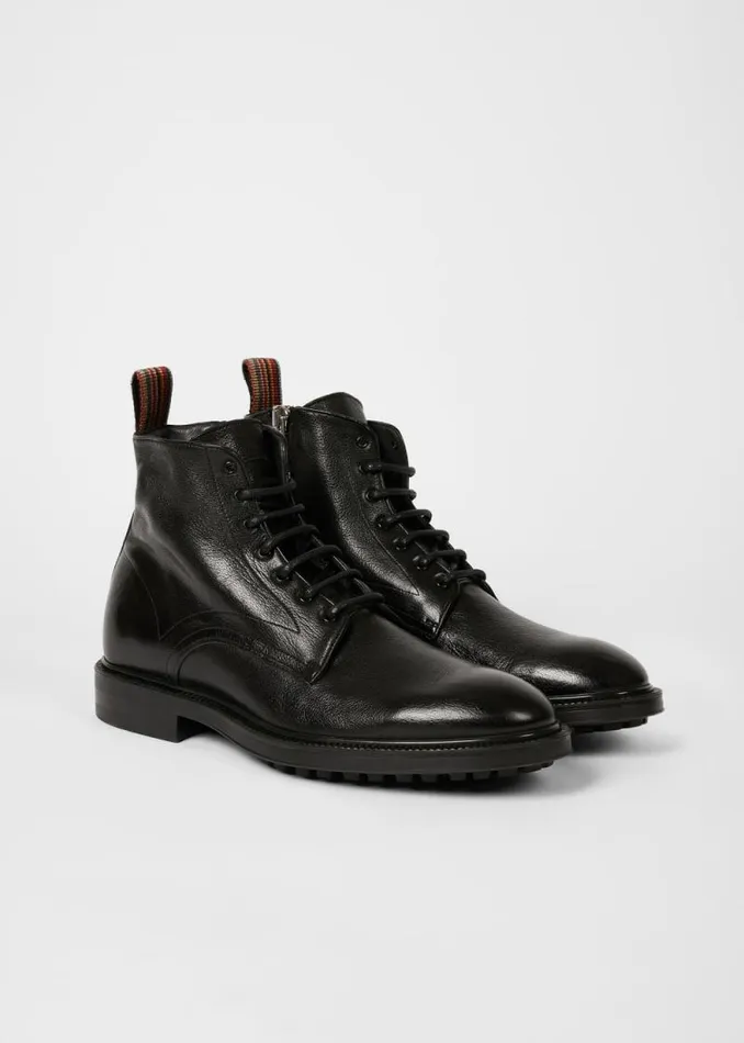 Mens Paul Smith Boots Black Leather 039Sparrow039 Boots Mens Paul Smith Boots Black Leather 039Sparrow039 Boots